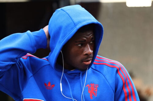 Manchester United-fansene kan snart få mulighed for at se Carlos Baleba i aktion for første gang i den røde trøje.