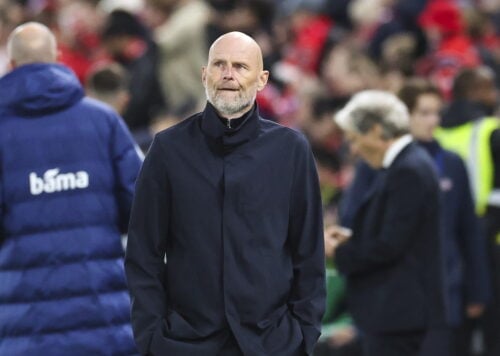 Ståle Solbakken måtte se sit norske landshold tabe 1-2 til Portugal søndag aften, hvilket ikke huede den tidligere FCK-træner.