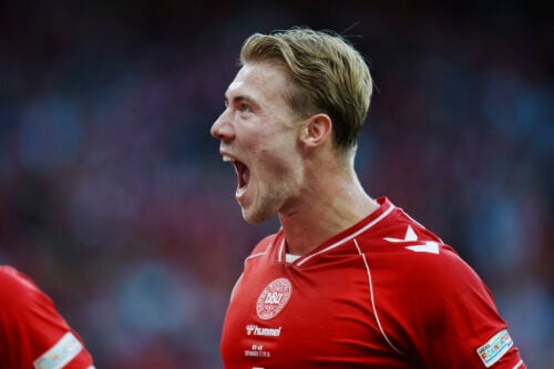 Rasmus Højlund mistede tålmodigheden, da Pierre-Emile Højbjergs kontroversielle udtalelser igen kom på dagsordenen efter Danmark-kampen.