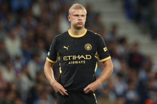 Erling Haaland skriver nu historie i Champions League.