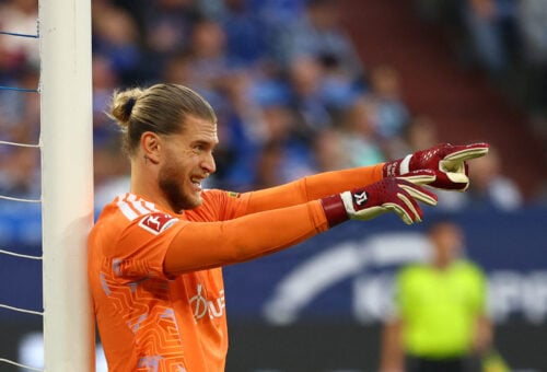 Vild kamp af Loris Karius.