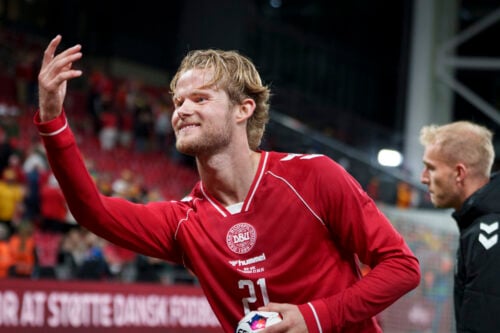 Danmark skal søndag forsøge at rejse sig, når Wales venter i Cardiff i en vigtig kamp i Nations League. Her er den forventede startopstilling.