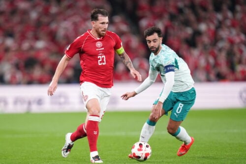 Pierre-Emile Højbjerg har torsdag aftenrundet en historisk milepæl for Danmark, da Marseille-profilen spiller sin landskamp nummer 100 i kampen mod Portugal.