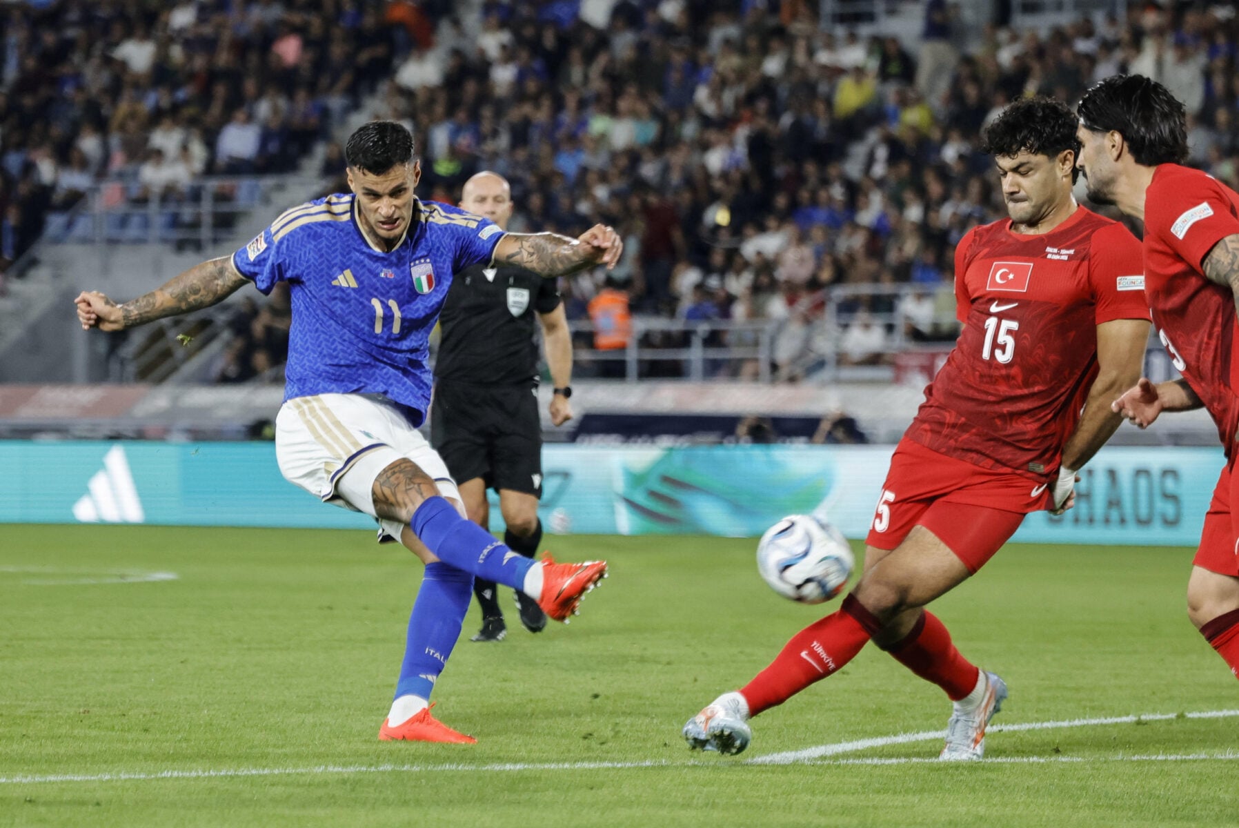 Der skulle gå tre år, før angriberen Gianluca Scamacca igen kunne juble over en scoring for det italienske landshold.
