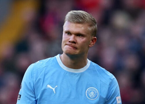Erling Haaland rygtes til Arsenal.