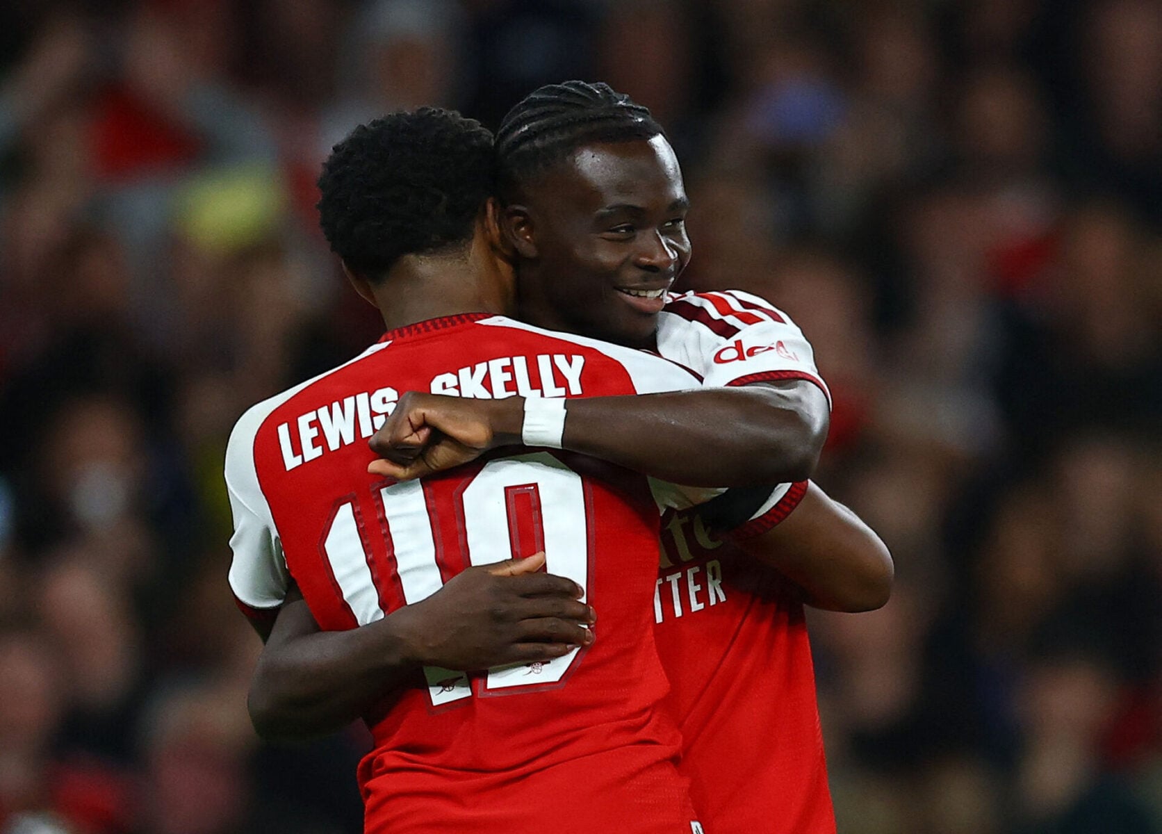 Bukayo Saka imponerer for Arsenal.