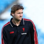 Matthijs de Ligt var onsdag tilbage for Manchester United.