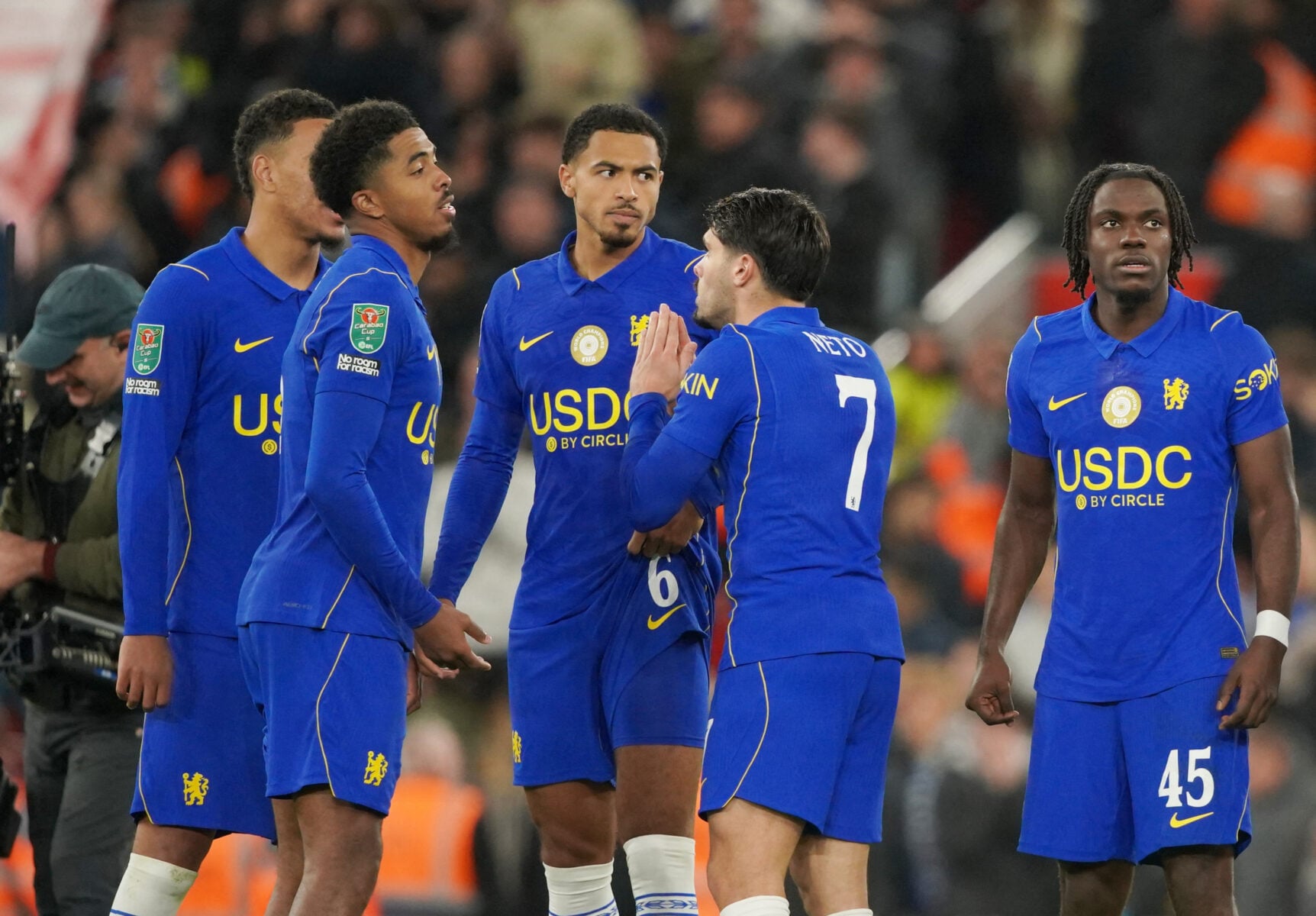 Wesley Fofana får ikke mange rosende ord med på vejen efter Chelseas exit fra Carabao Cuppen, hvor Liverpool trak det længste strå.